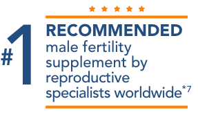 #1 recommended male fertility supplement by reproductive specialists worldwide* 7